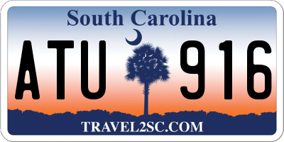SC license plate ATU916