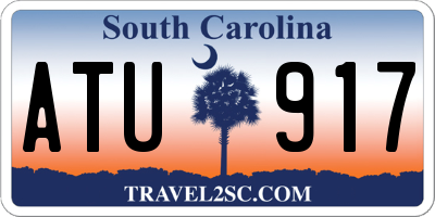 SC license plate ATU917