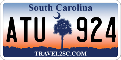 SC license plate ATU924