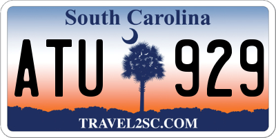 SC license plate ATU929