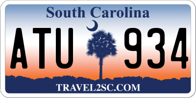 SC license plate ATU934