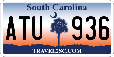 SC license plate ATU936