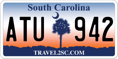 SC license plate ATU942