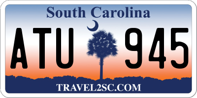 SC license plate ATU945