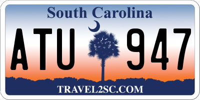 SC license plate ATU947