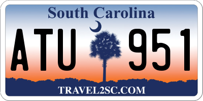SC license plate ATU951