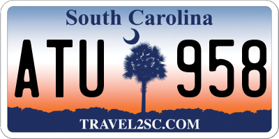 SC license plate ATU958