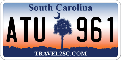 SC license plate ATU961