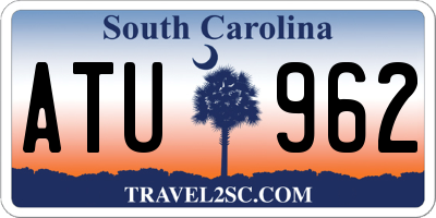 SC license plate ATU962