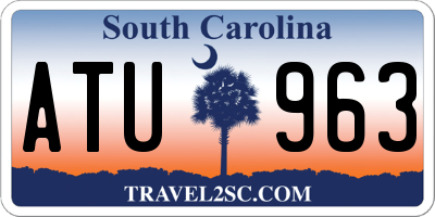 SC license plate ATU963