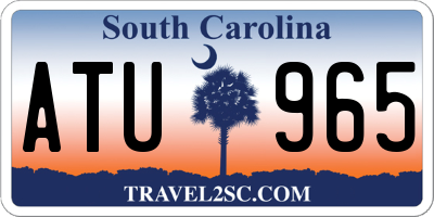 SC license plate ATU965