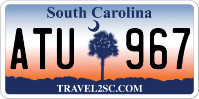 SC license plate ATU967