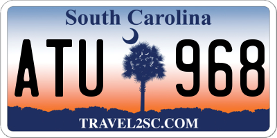 SC license plate ATU968