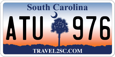 SC license plate ATU976