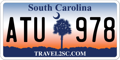 SC license plate ATU978