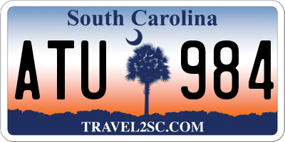 SC license plate ATU984