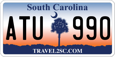 SC license plate ATU990