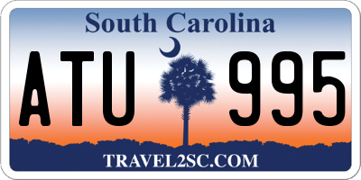 SC license plate ATU995