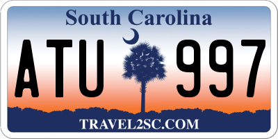 SC license plate ATU997