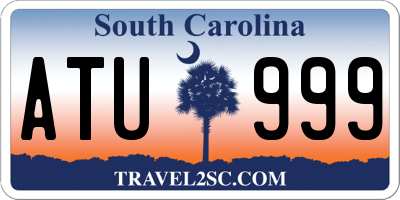 SC license plate ATU999