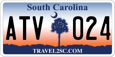 SC license plate ATV024