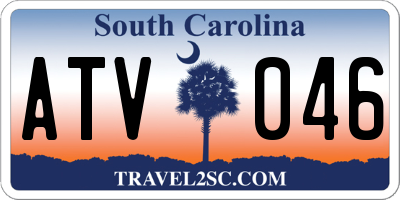 SC license plate ATV046