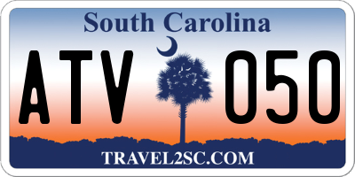 SC license plate ATV050