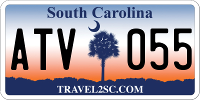 SC license plate ATV055