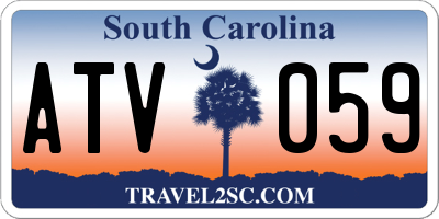 SC license plate ATV059