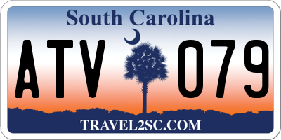 SC license plate ATV079