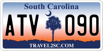 SC license plate ATV090