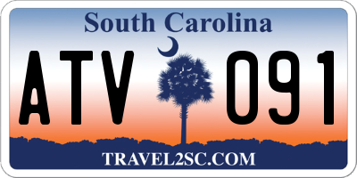 SC license plate ATV091