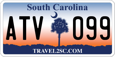 SC license plate ATV099