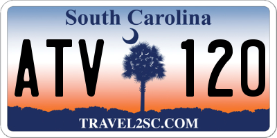 SC license plate ATV120