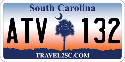 SC license plate ATV132