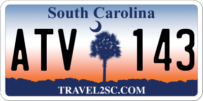 SC license plate ATV143