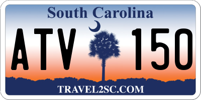 SC license plate ATV150