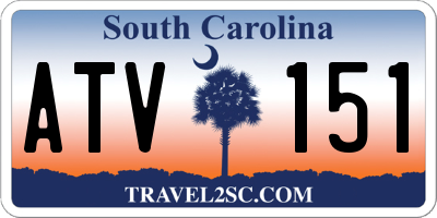 SC license plate ATV151
