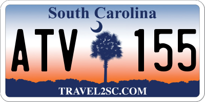 SC license plate ATV155