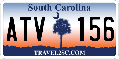SC license plate ATV156