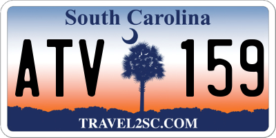 SC license plate ATV159