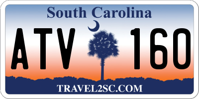 SC license plate ATV160
