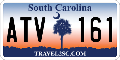 SC license plate ATV161