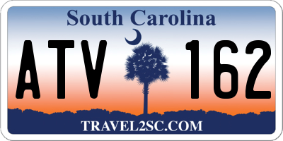 SC license plate ATV162