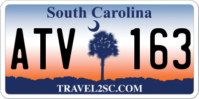 SC license plate ATV163