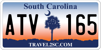 SC license plate ATV165