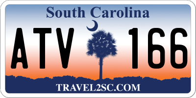SC license plate ATV166