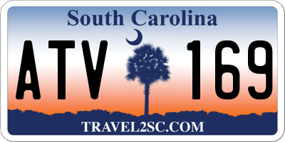SC license plate ATV169