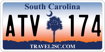 SC license plate ATV174