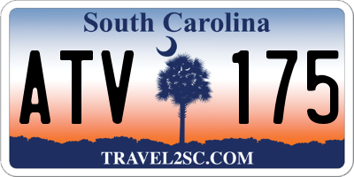 SC license plate ATV175